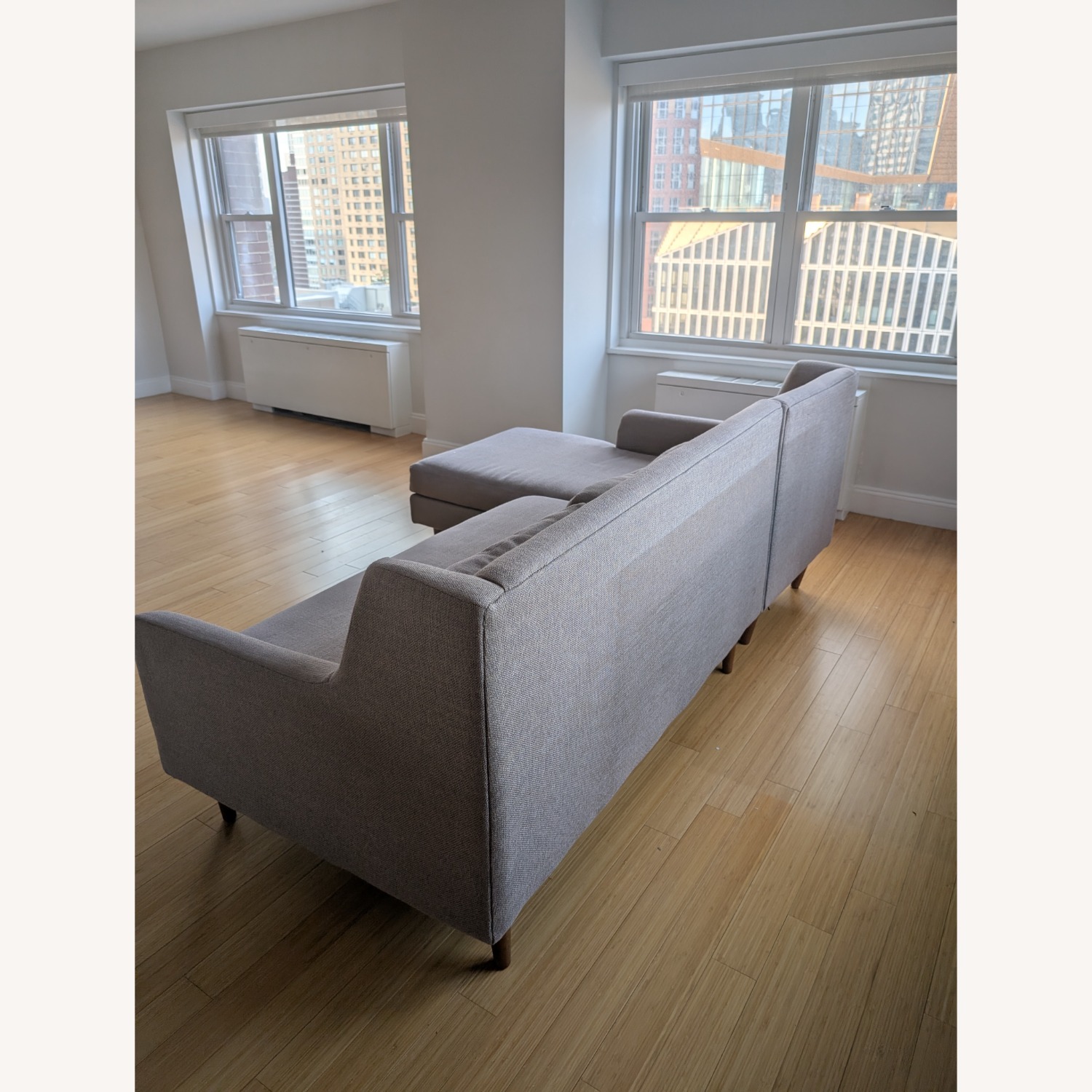 West Elm Crosby 2 Piece Chaise Sofa - image-3