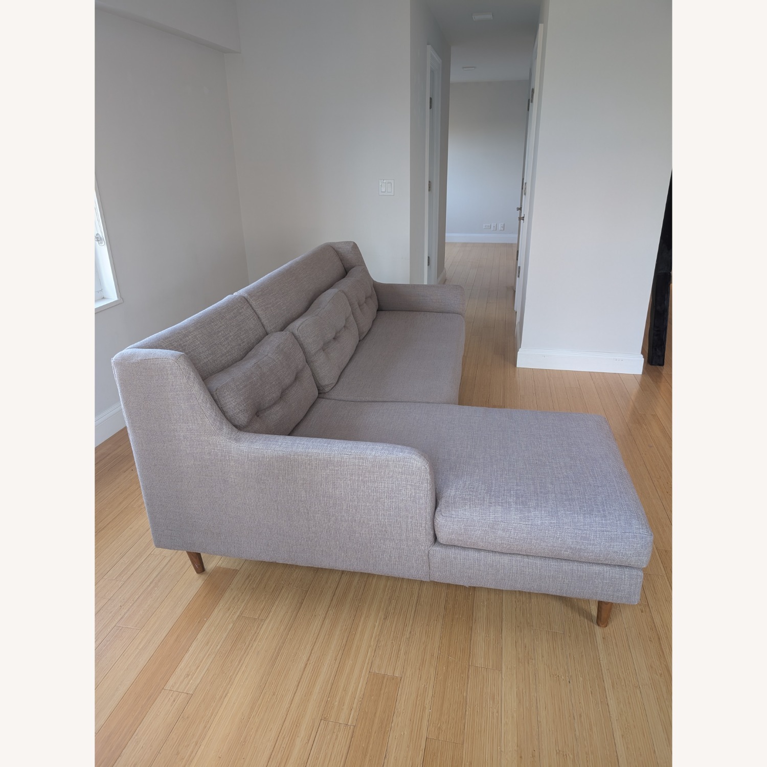 West Elm Crosby 2 Piece Chaise Sofa - image-4