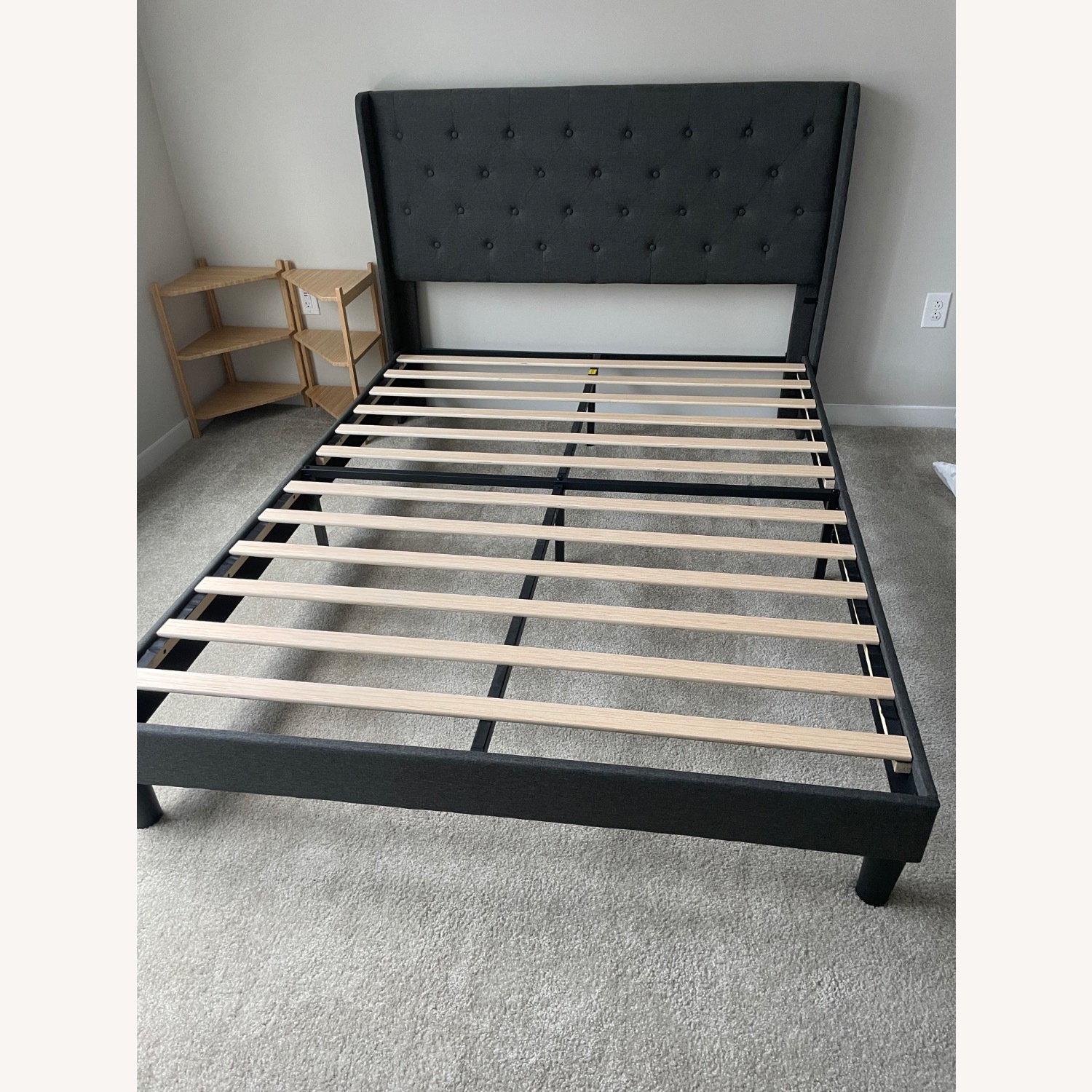 Wayfair Bertillo Upholstered Metal Wingback Bed - image-5