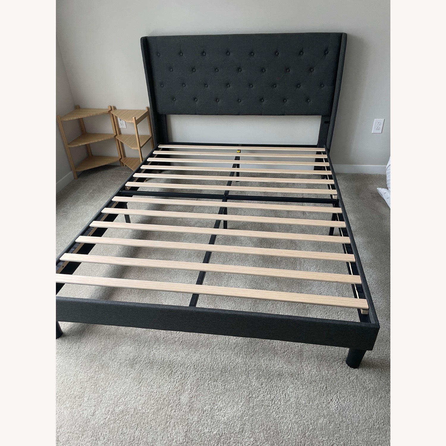 Wayfair Bertillo Upholstered Metal Wingback Bed - image-4