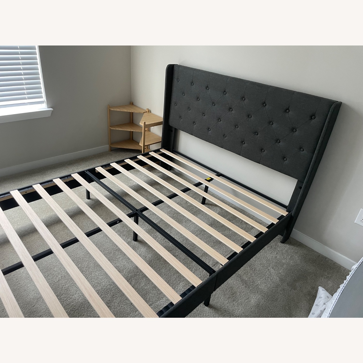 Wayfair Bertillo Upholstered Metal Wingback Bed - image-2