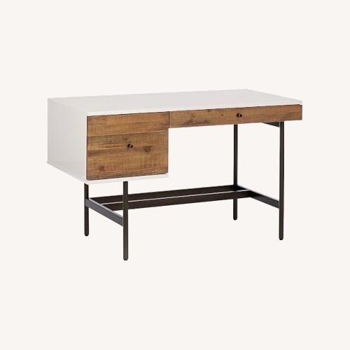 Used West Elm Reclaimed Wood + Lacquer Storage Desk for sale on AptDeco