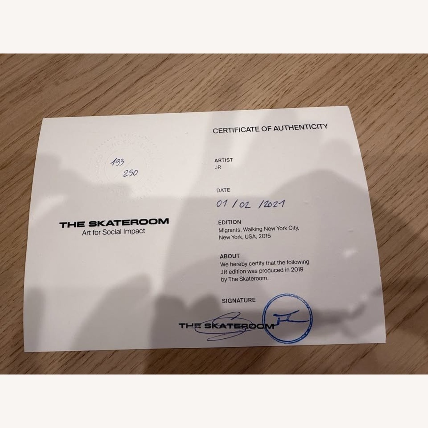 Renowned Street Artist JR – Ltd Ed 133/250 Art - image-8