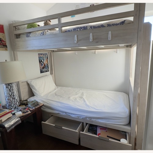 Used Restoration Hardware Teen Laguna Storage Bunk Bed  for sale on AptDeco