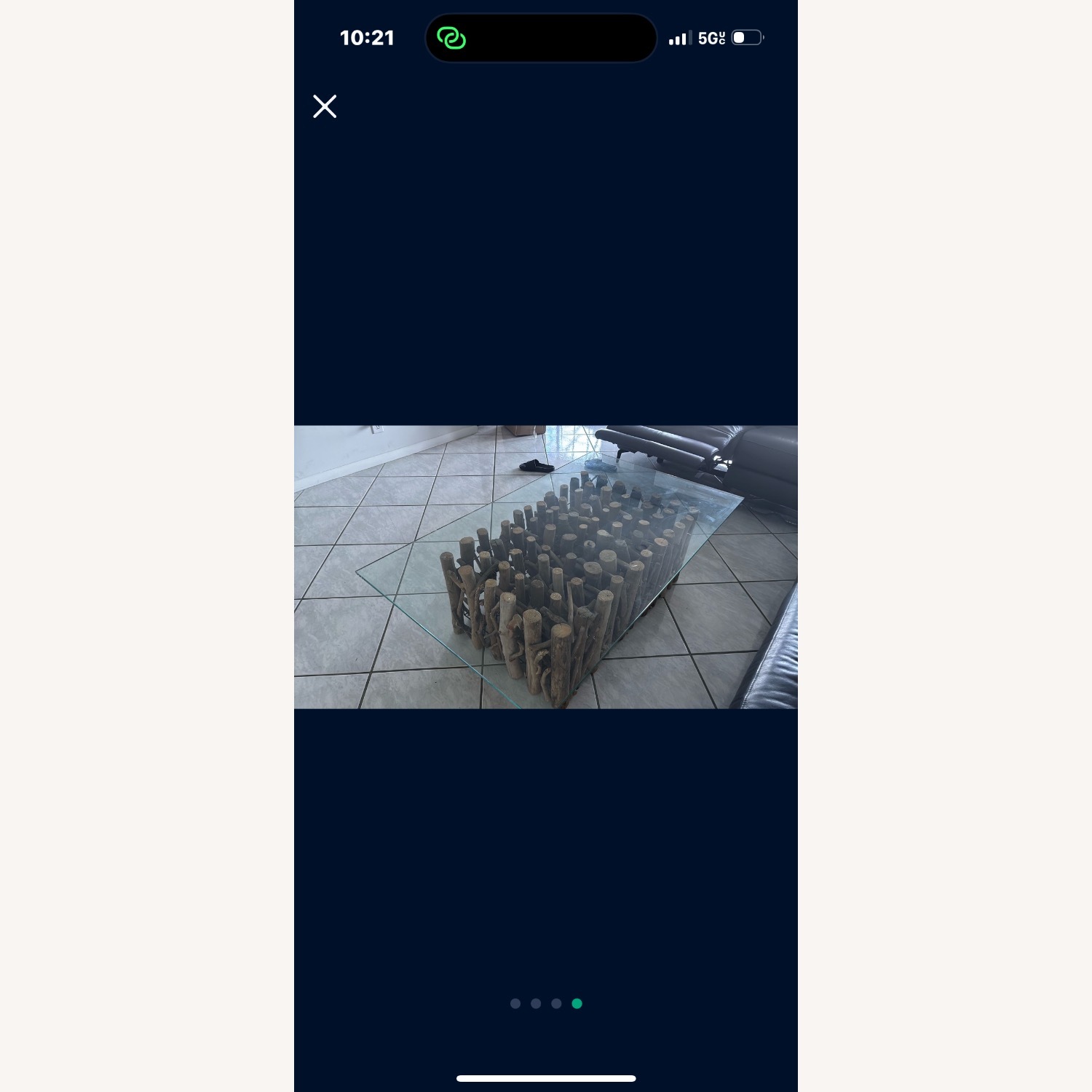 Wood and Glass Coffee Table - Large  - image-6