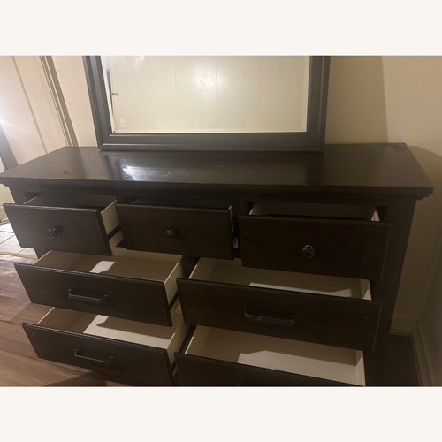 Used 7 Drawer Dresser with Mirror  for sale on AptDeco