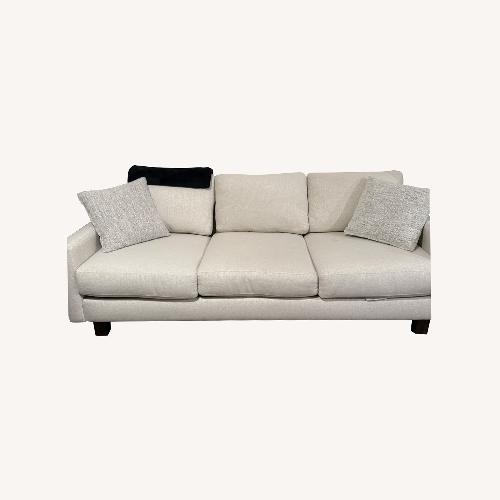 Used Living Spaces Nomad 90" Ivory Sofa for sale on AptDeco