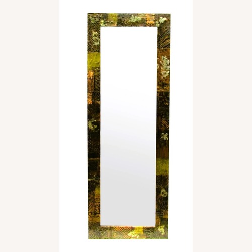 Used Paul Evans Brutalist Patchwork Full Length Mirror for sale on AptDeco