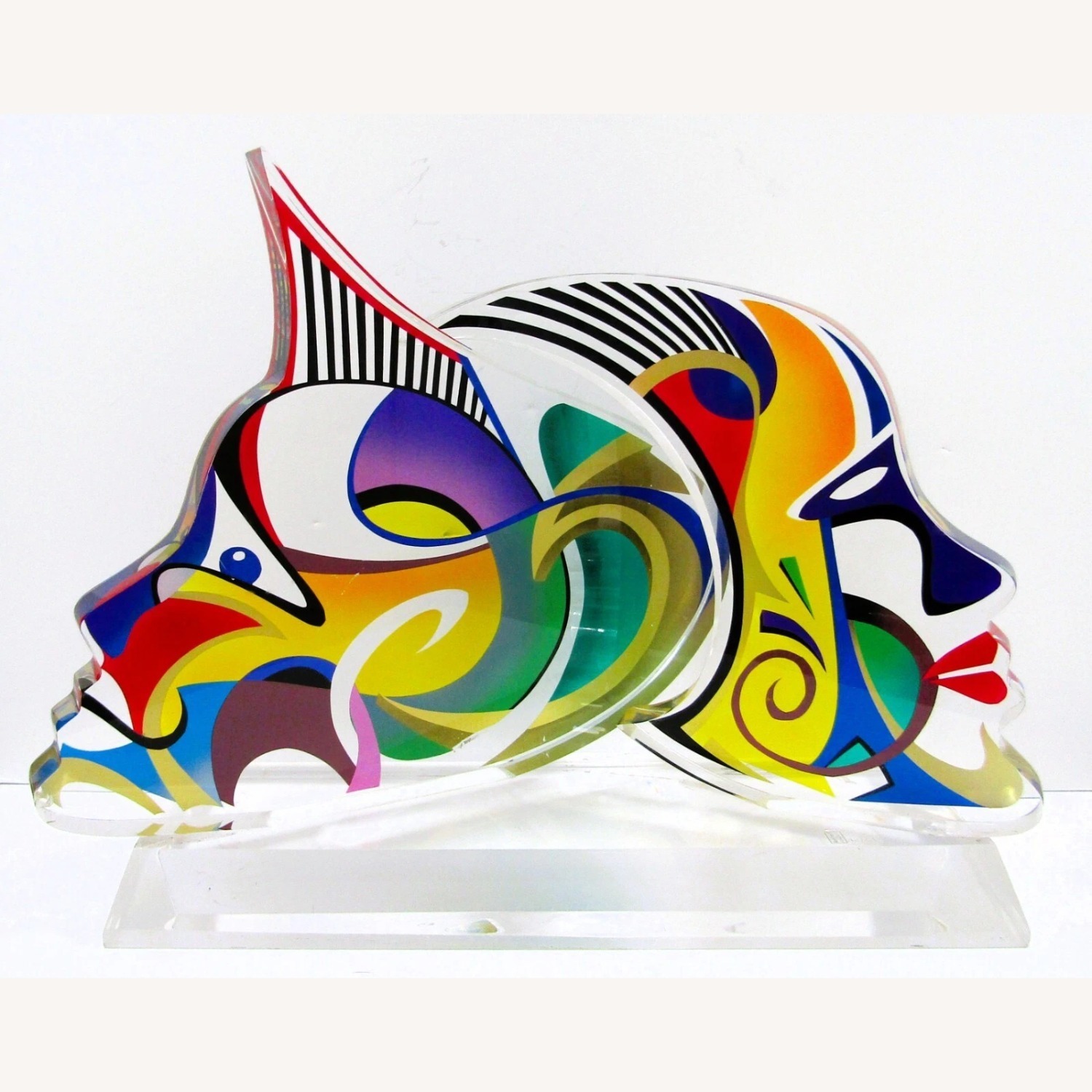 Shlomi Haziza Double Impression Lucite Sculpture - image-1
