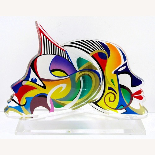 Used Shlomi Haziza Double Impression Lucite Sculpture for sale on AptDeco