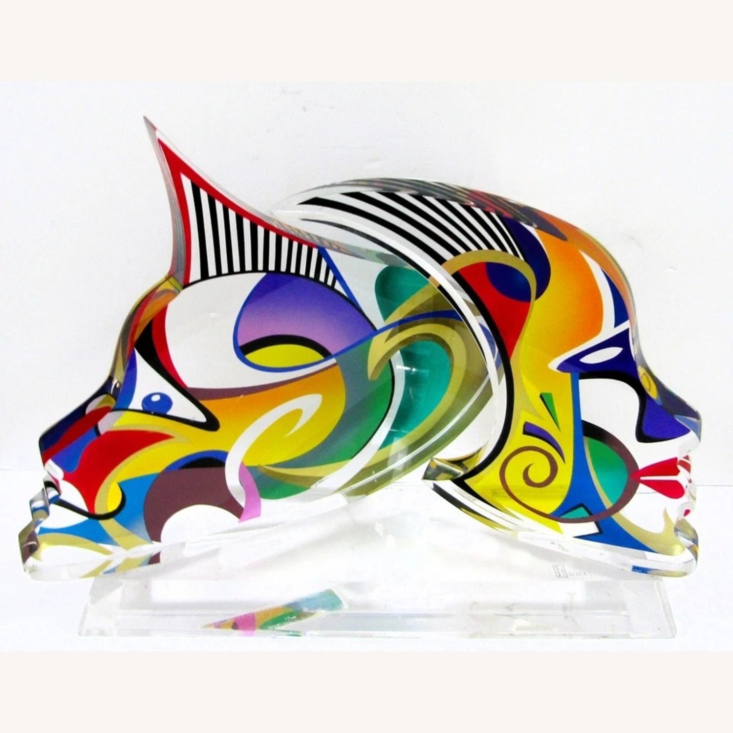 Shlomi Haziza Double Impression Lucite Sculpture - image-2
