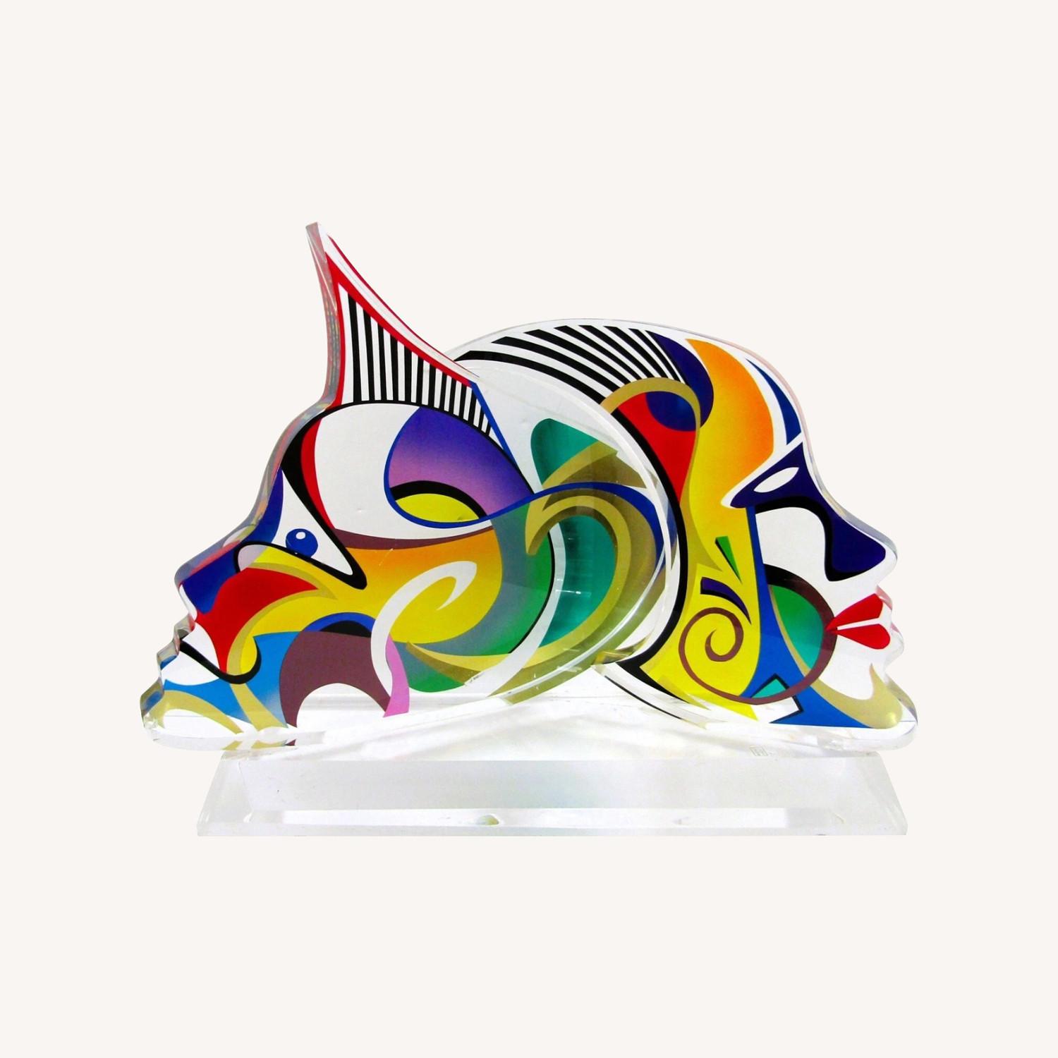 Shlomi Haziza Double Impression Lucite Sculpture - image-0