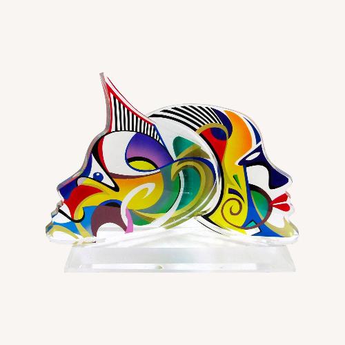 Used Shlomi Haziza Double Impression Lucite Sculpture for sale on AptDeco