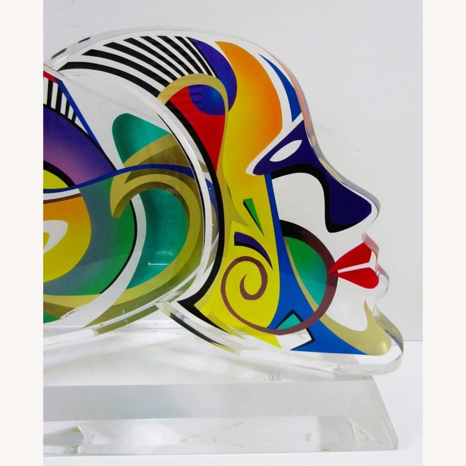 Shlomi Haziza Double Impression Lucite Sculpture - image-4