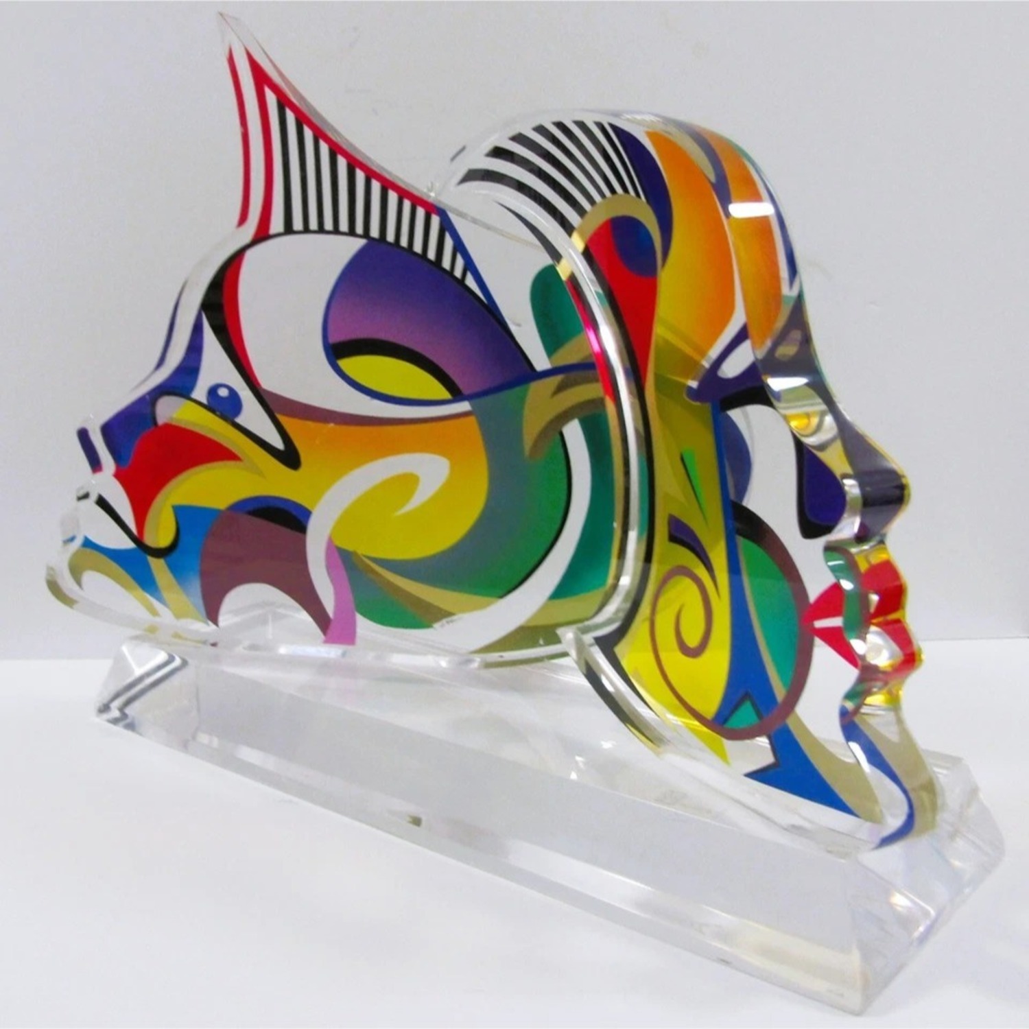 Shlomi Haziza Double Impression Lucite Sculpture - image-10