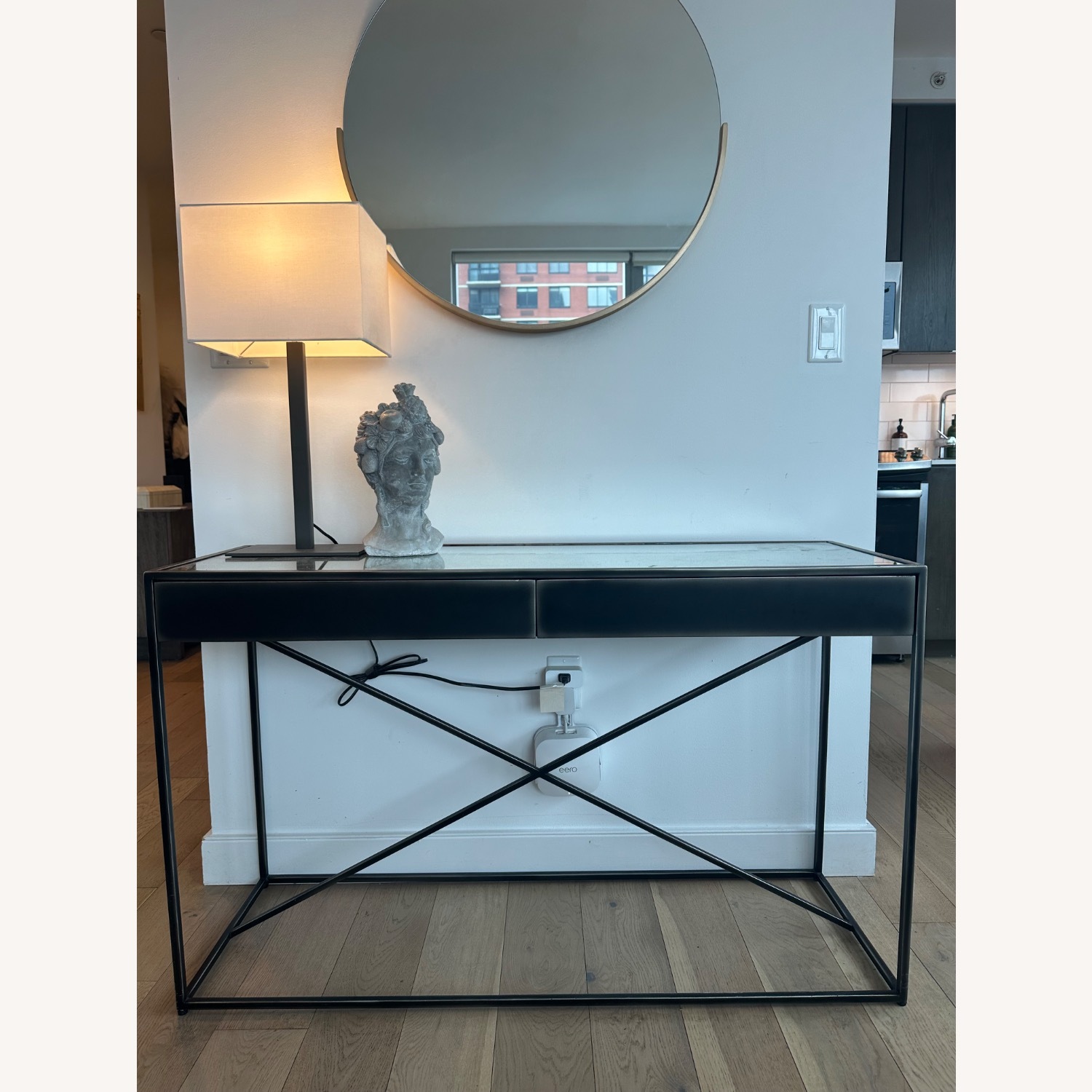 Restoration Hardware Gramercy Mirrored Console - image-1