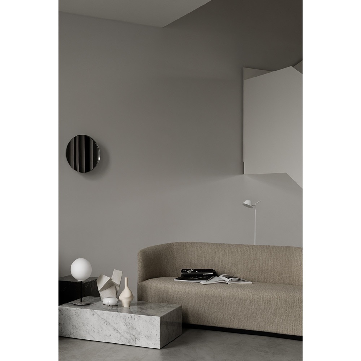 Audi Copenhagen Plinth Low Marble Table – Carrara - image-7