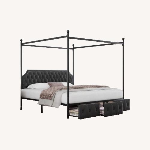 Used King Canopy Bed for sale on AptDeco