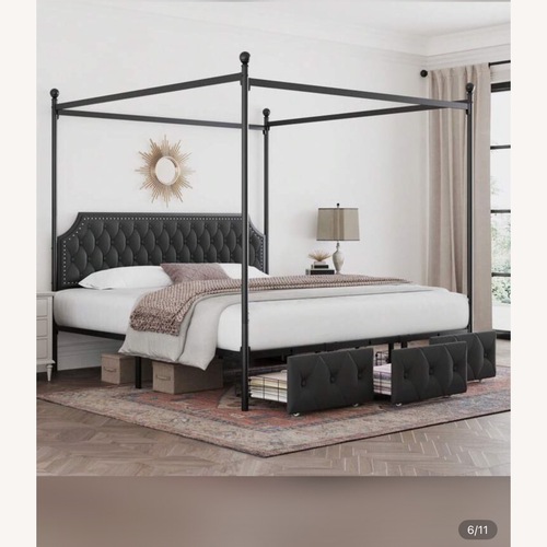 Used King Canopy Bed for sale on AptDeco