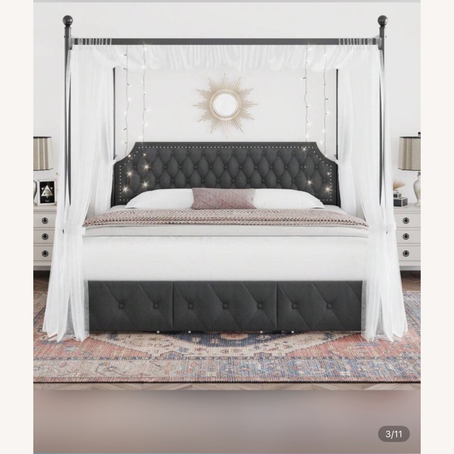 King Canopy Bed - image-1