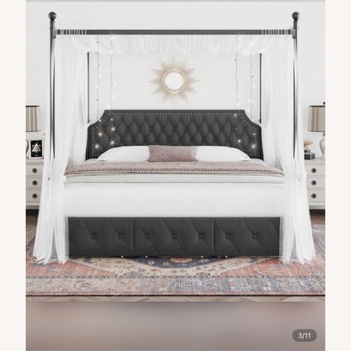 Used King Canopy Bed for sale on AptDeco