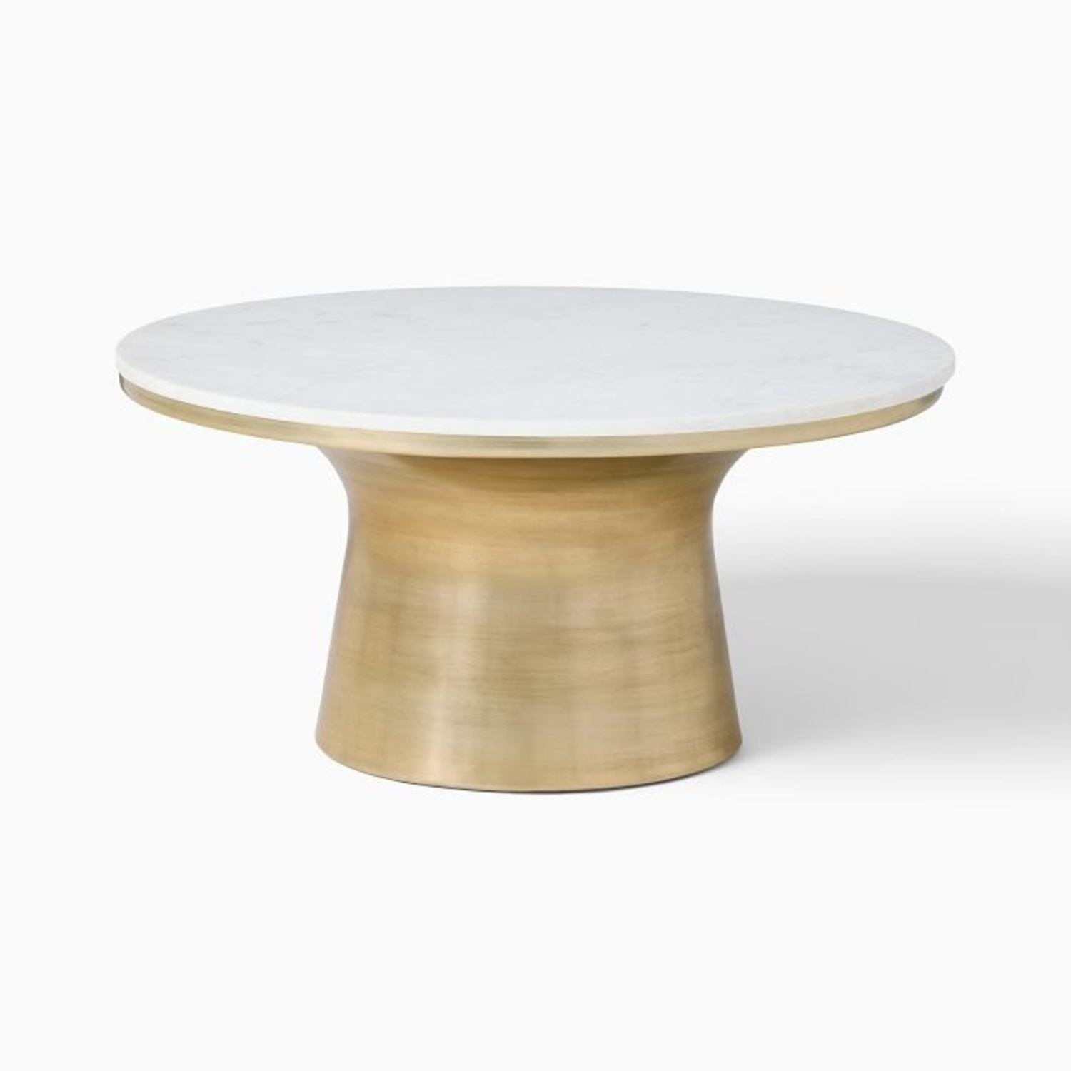 West Elm Gold & Marble Coffee Table - image-4