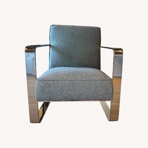 Used Desiron Gray and Chrome Chair for sale on AptDeco