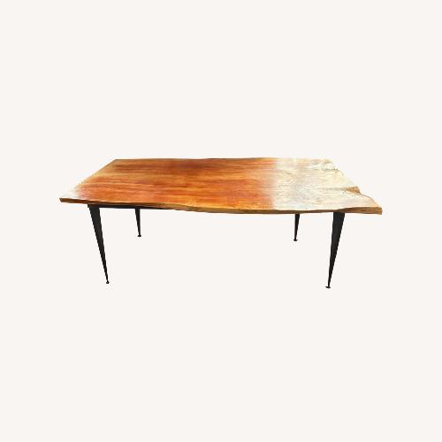 Used Spalted Maple Live Edge Dining Table for sale on AptDeco