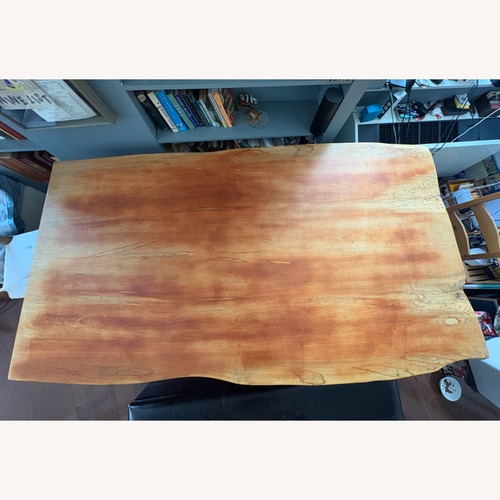 Used Spalted Maple Live Edge Dining Table for sale on AptDeco