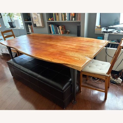 Used Spalted Maple Live Edge Dining Table for sale on AptDeco