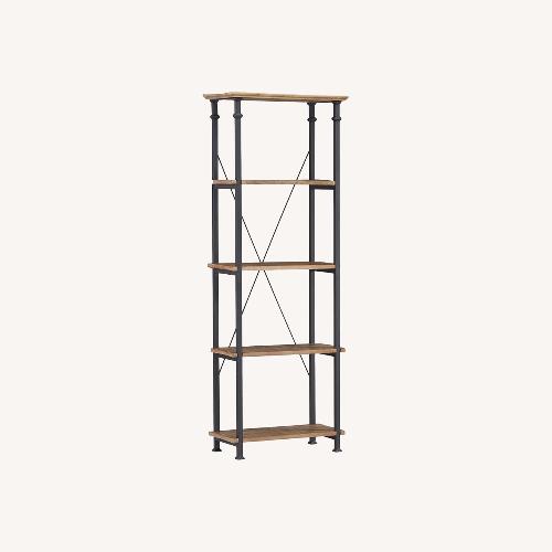 Used Homelegance Factory 4-Teir Bookcase, Rustic Brown for sale on AptDeco