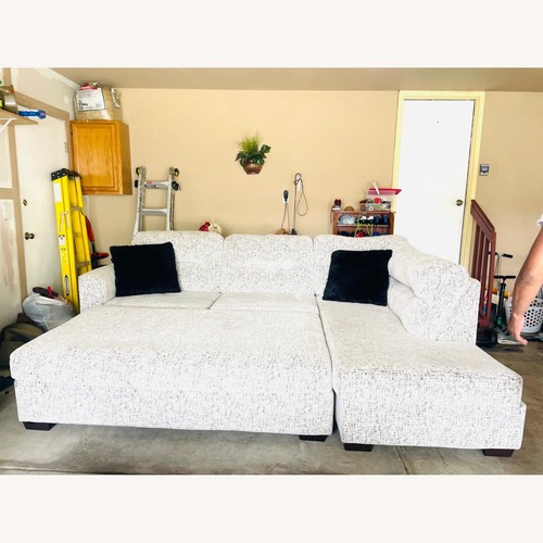 Used Comfortable 3-Piece Couch including Ottoman for sale on AptDeco