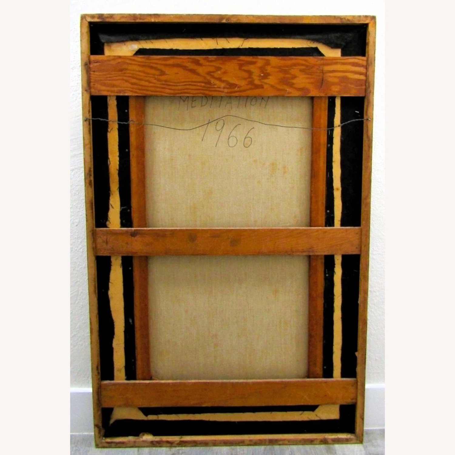 Lester Russon Oil Painting Titled Meditation 1966 - image-11