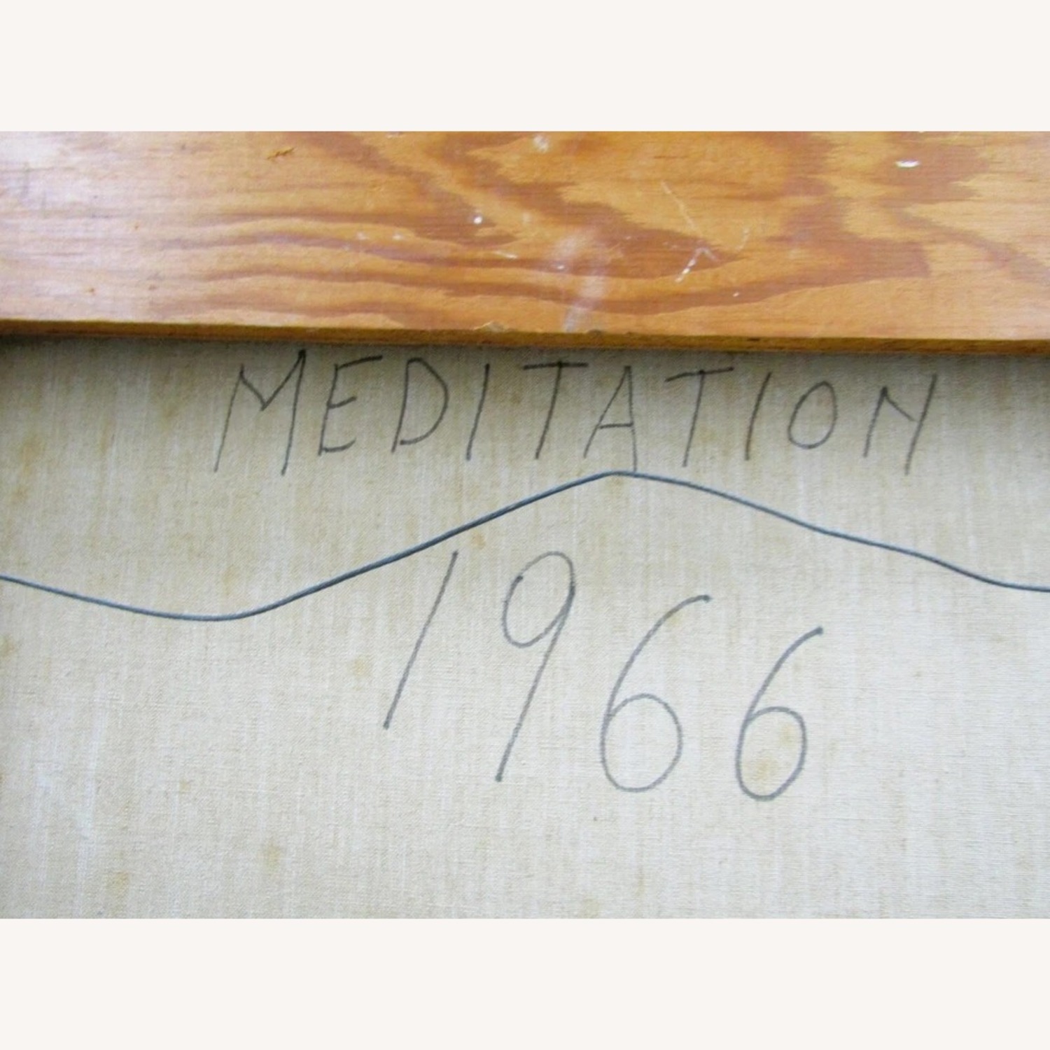 Lester Russon Oil Painting Titled Meditation 1966 - image-12