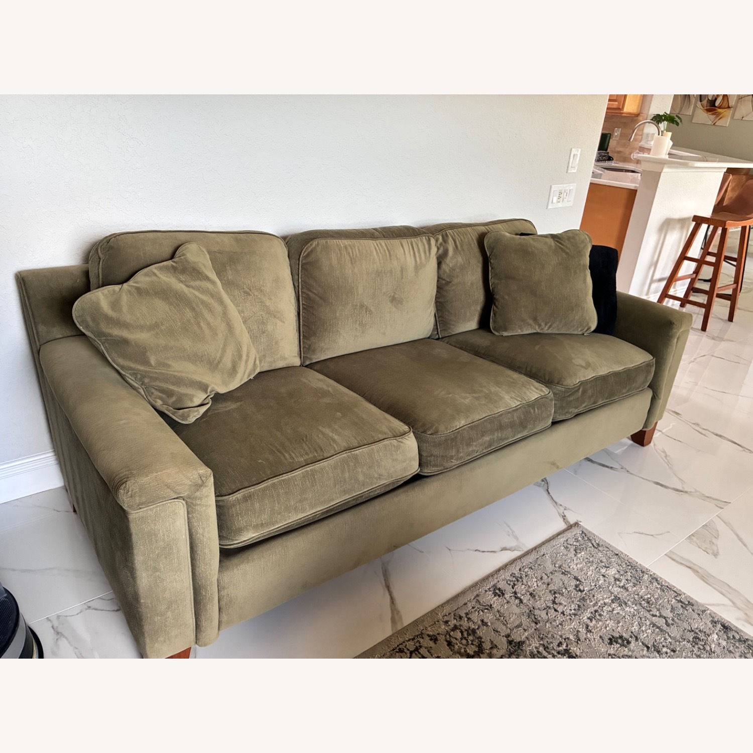 Ethan Allan Sofa - Hunter Green - image-2