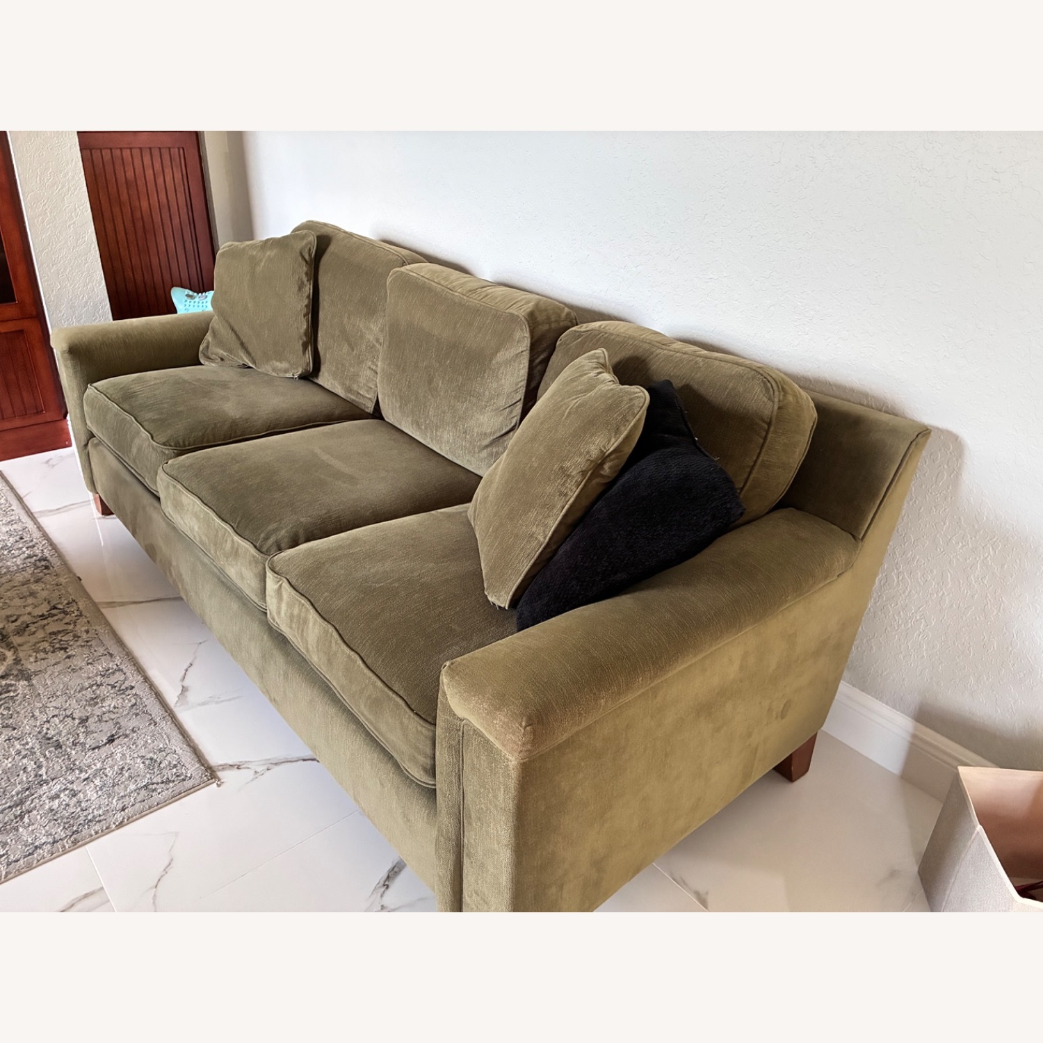 Ethan Allan Sofa - Hunter Green - image-3