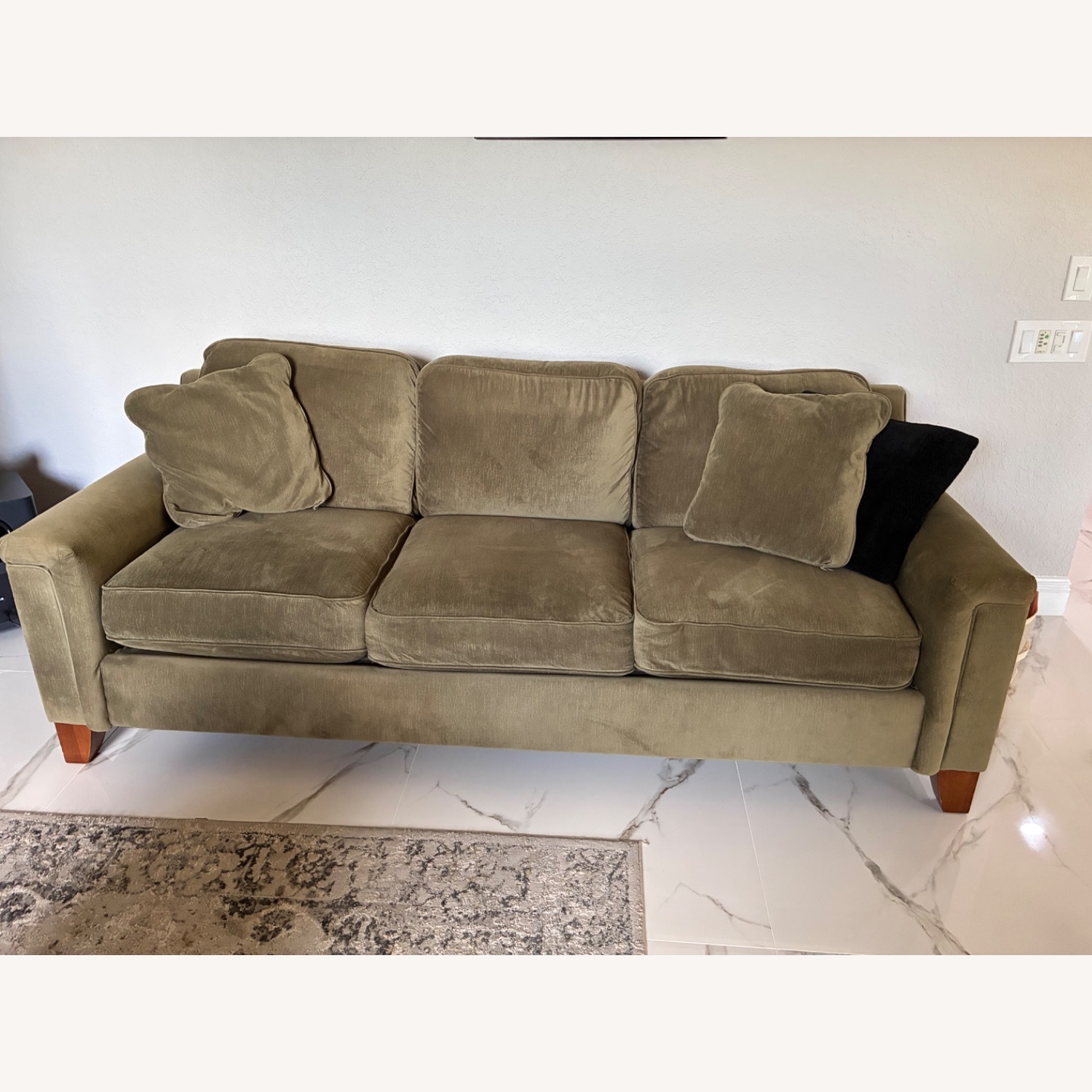 Ethan Allan Sofa - Hunter Green - image-1