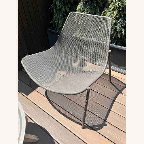 Used Room & Board EMU Soleil Taupe Outdoor Steel Chairs for sale on AptDeco