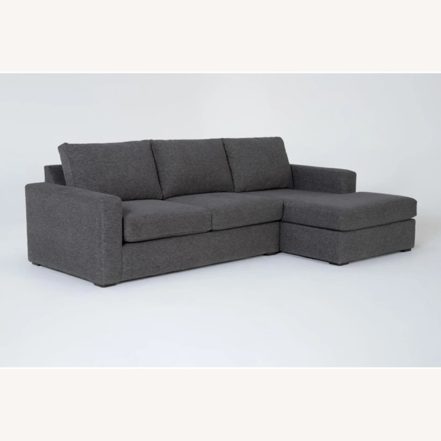 Living Spaces Pewter Grey Modular Sectional Couch - image-4