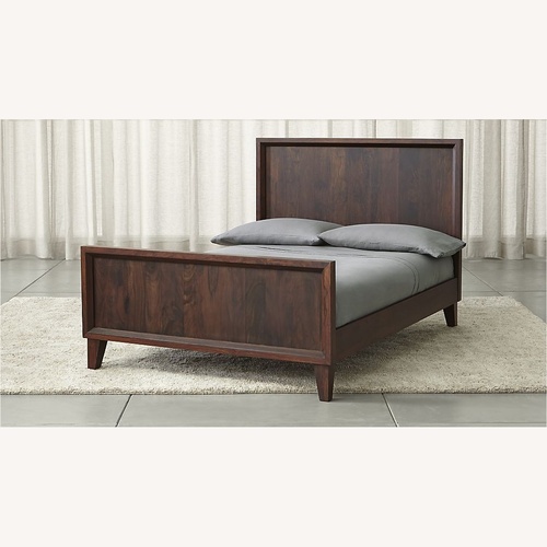 Used Crate & Barrel Steppe Queen Bedframe for sale on AptDeco