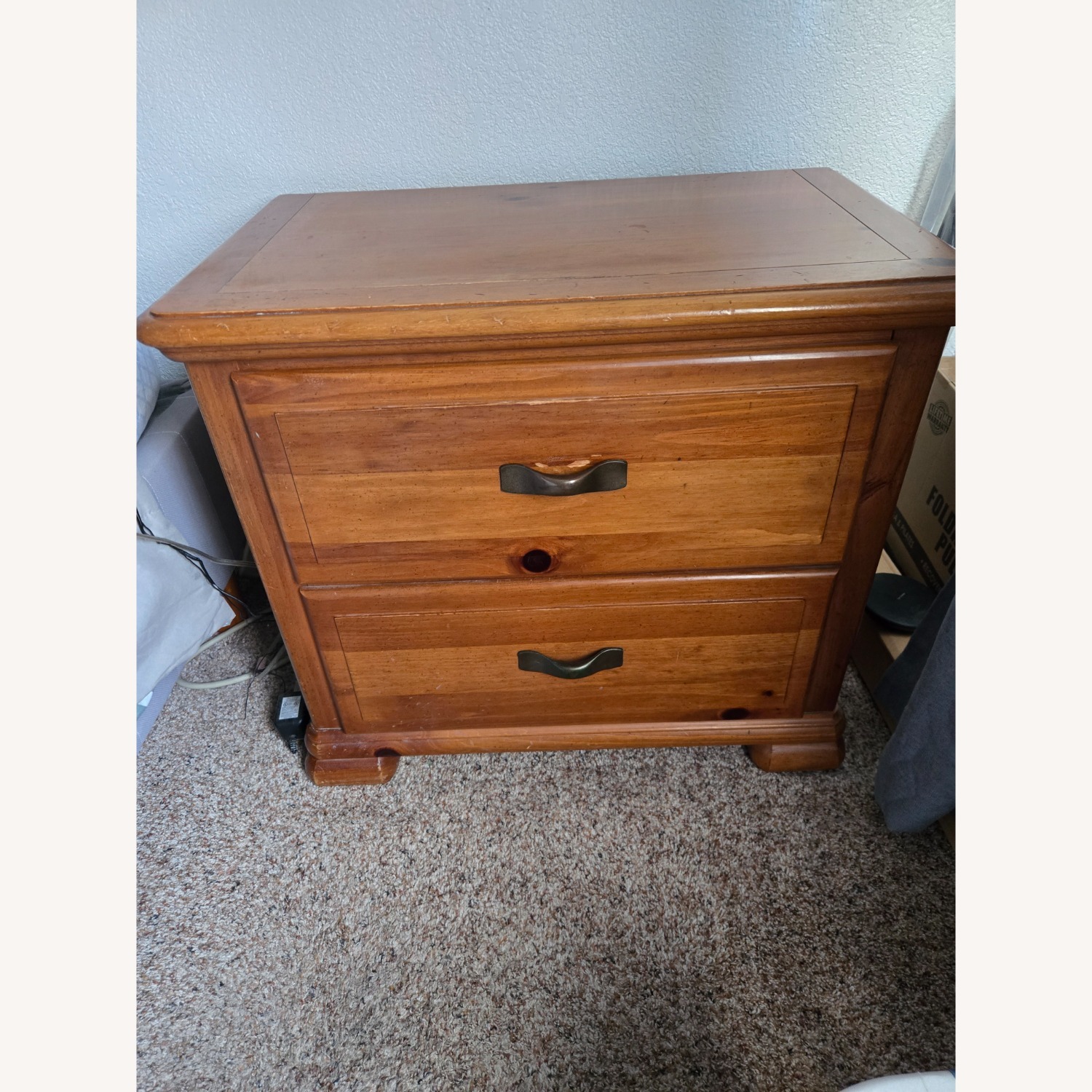 2 Drawer Stanley Nightstand - image-1