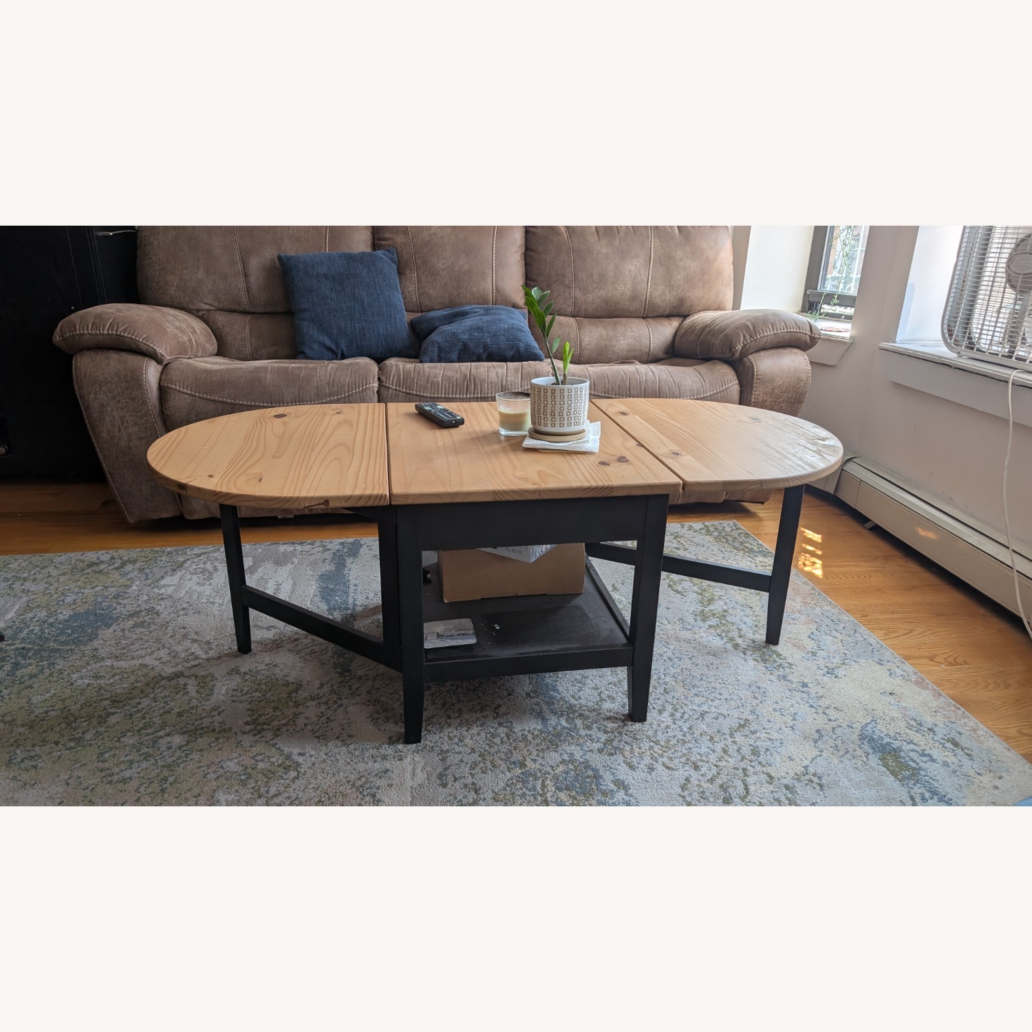 IKEA ARKELSTORP Expandable Coffee Table – Black with Pine
