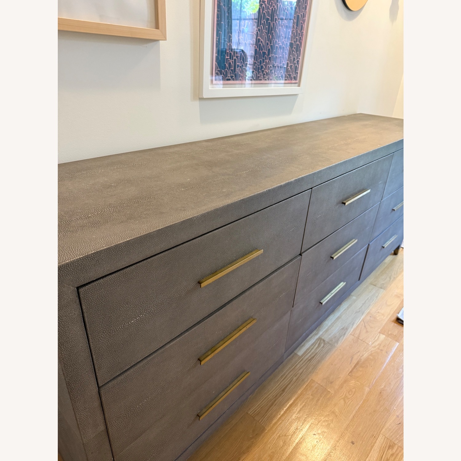 Restoration Hardware Monarch 9 Drawer Dresser Shagreen - image-12