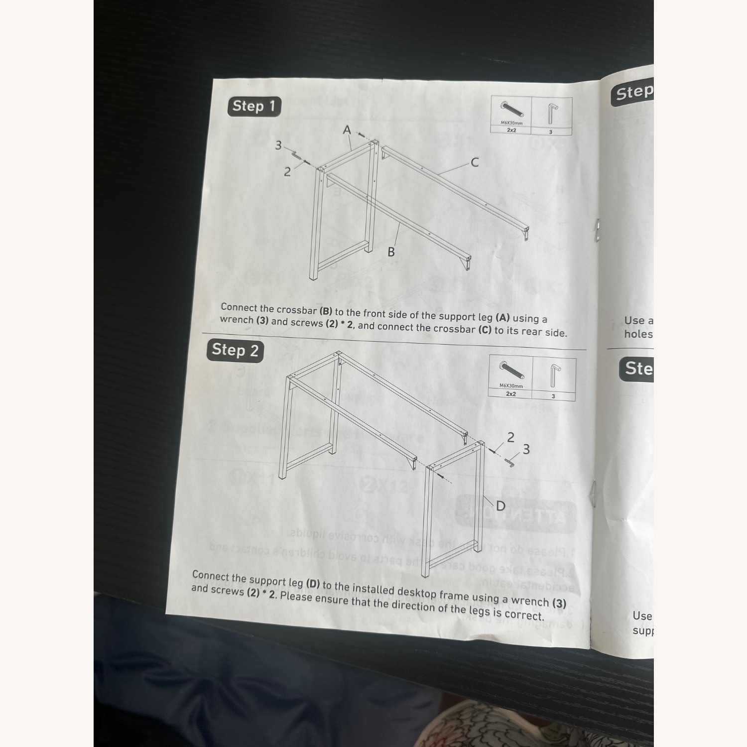 Black Office Desk - image-6