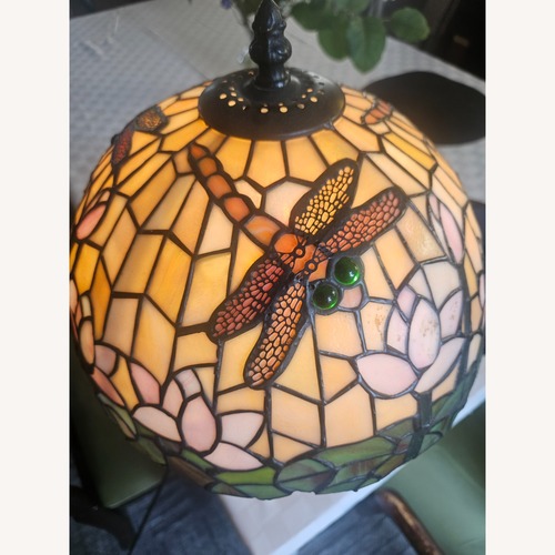 Used Stained Glass Table Lamp for sale on AptDeco