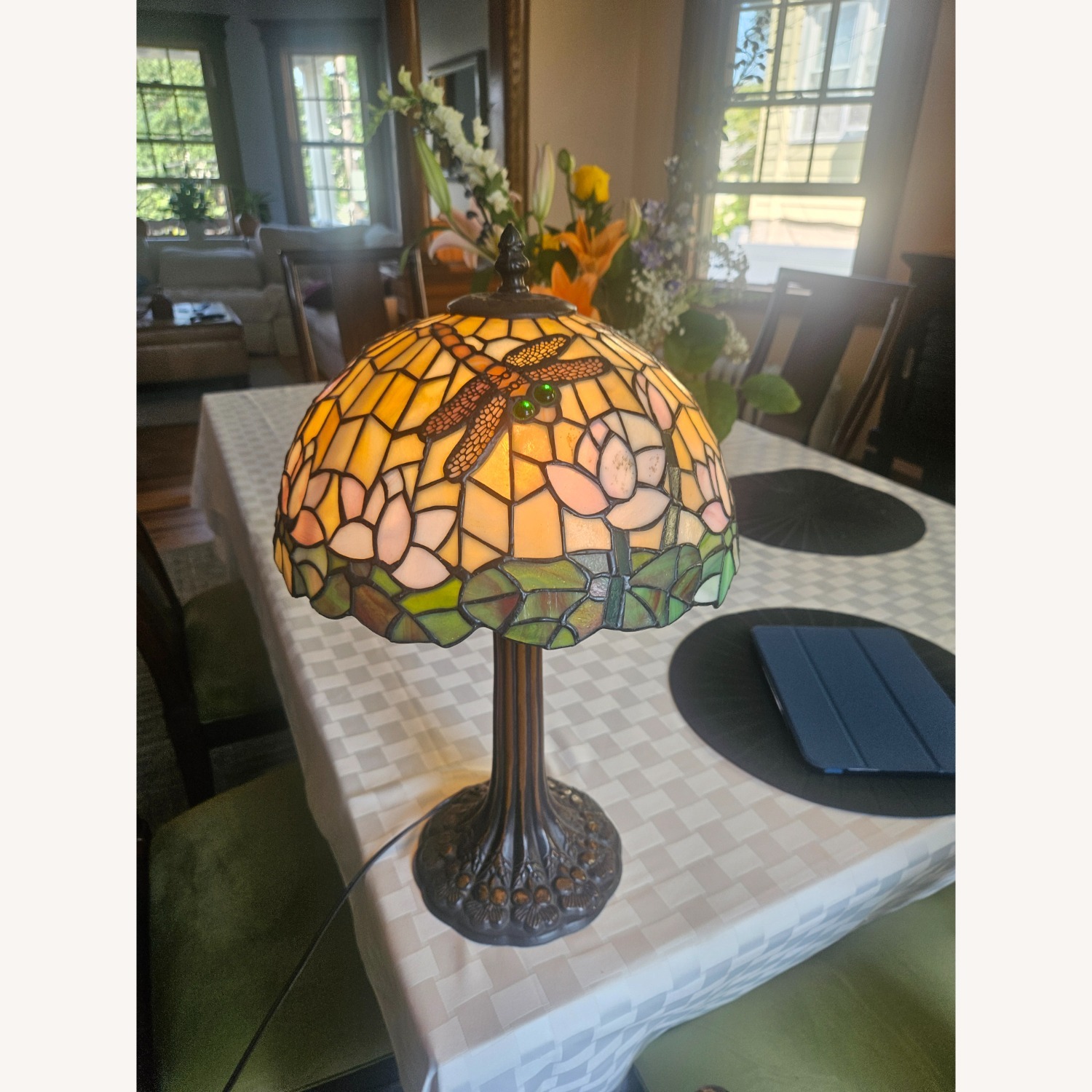 Stained Glass Table Lamp - image-1