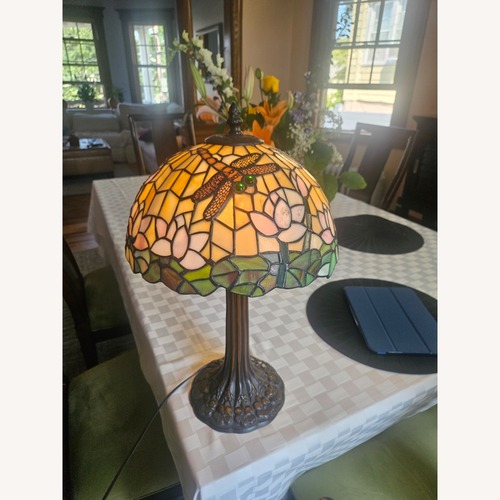 Used Stained Glass Table Lamp for sale on AptDeco