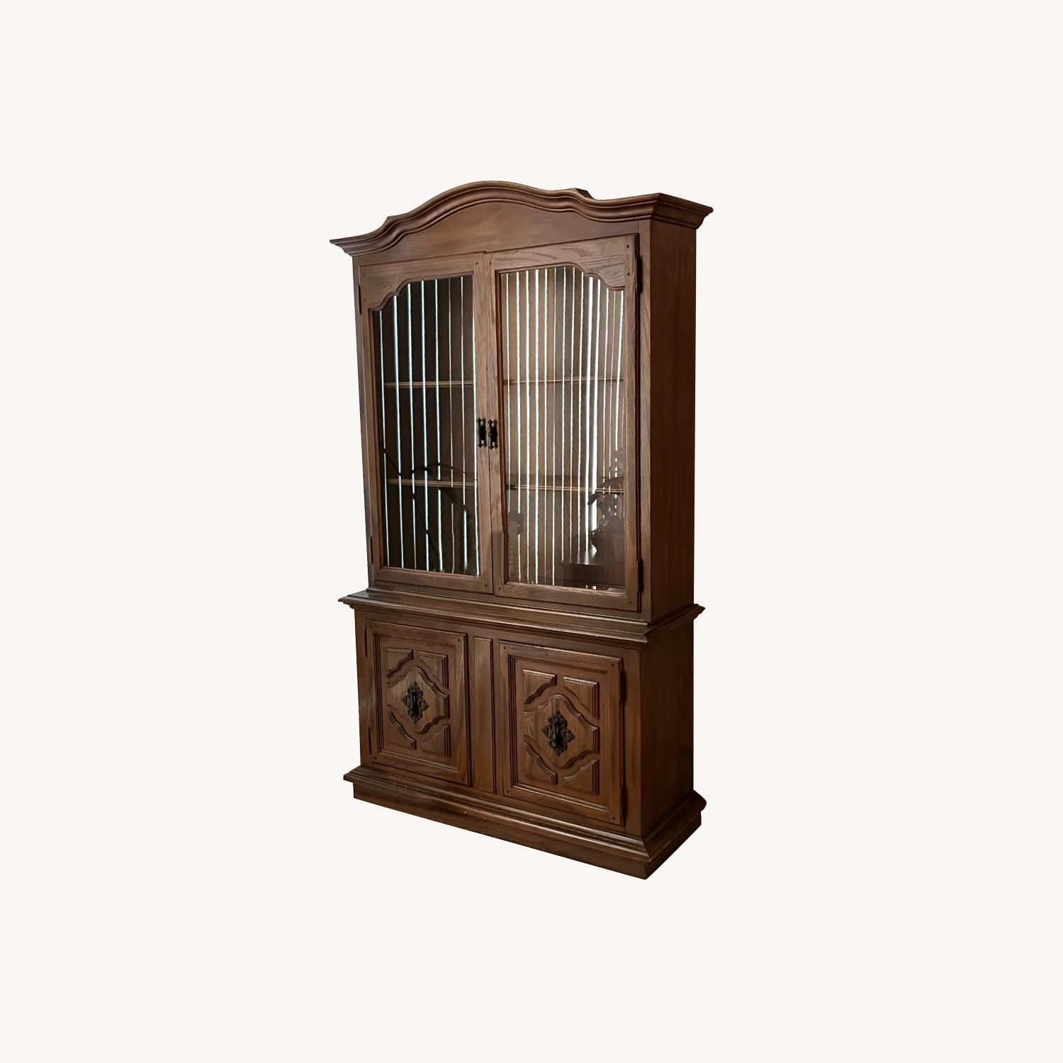 Vintage Keller China Cabinet Solid Wood - image-0