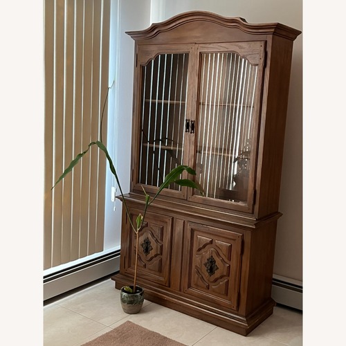 Used Vintage Keller China Cabinet Solid Wood for sale on AptDeco
