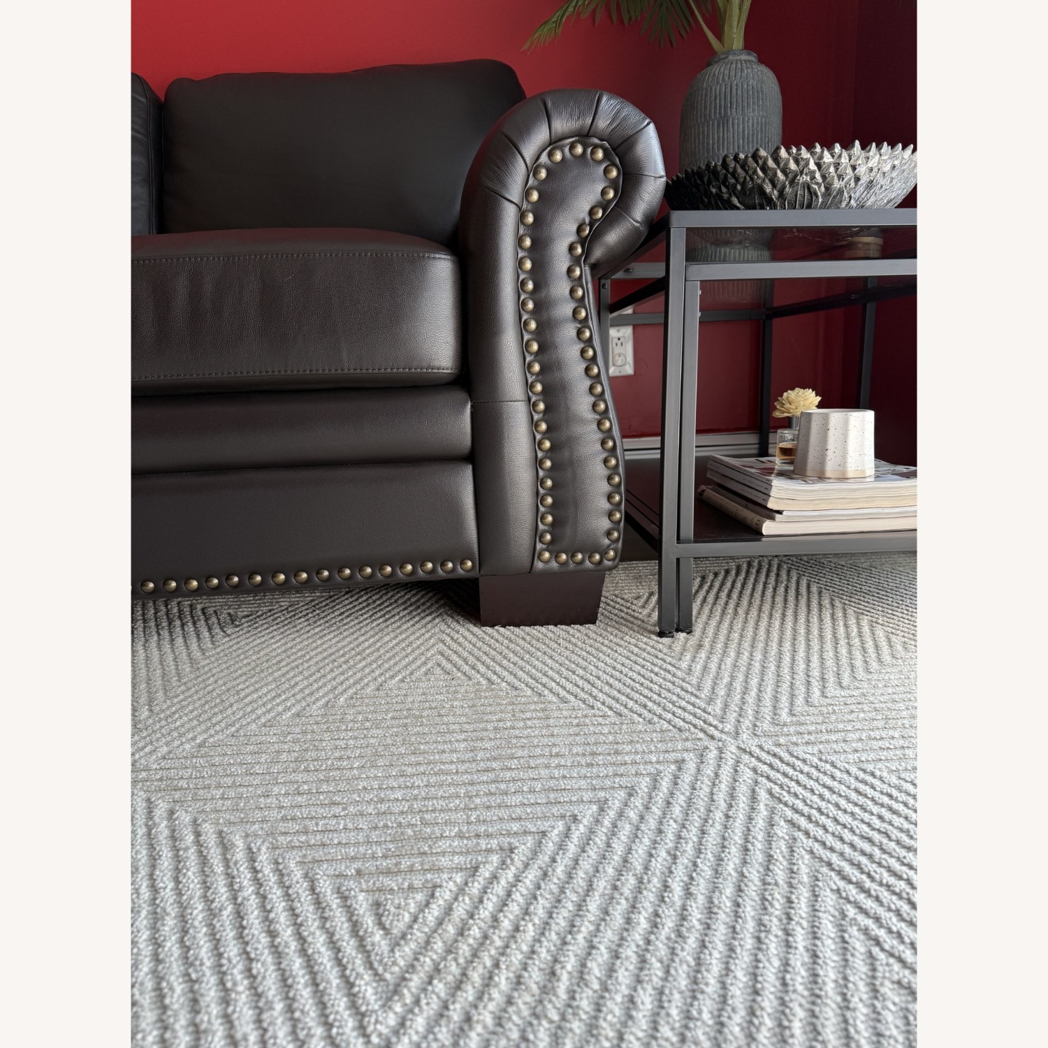 88" Genuine Top Grain Leather 3-Piece Sectional - image-4